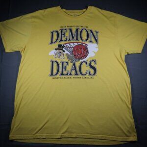 Vintage Style 90s Wake Forest University Demon Deacons Homefield Shirt Size XXL